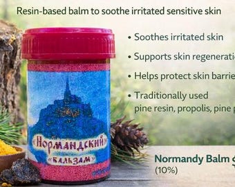 Pine Resin Healing Salve | Normandy Balm | Herbal Skin Balm for Dry Sensitive Skin | Natural Forest Resin Balm