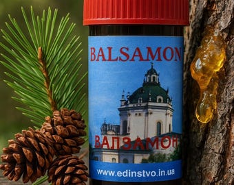 Balsamon Resin Balm – Pine Resin & Propolis Drawing Salve, Natural Herbal Skin Support, Botanical Skincare