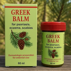 Greek Balm | Natural Pine Resin Salve for Rough, Dry Skin | Traditional Herbal Care