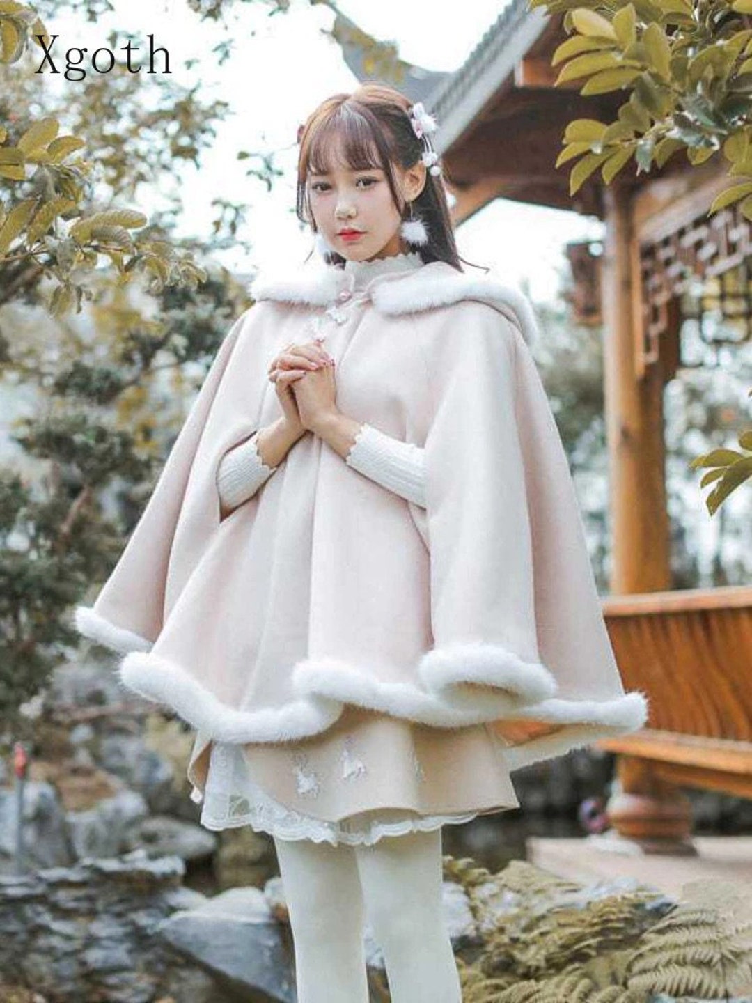 Women Winter Autumn Fur Hanfu Cloak Cape Harajuku Kawaii Girl - Etsy