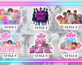 Demon Boy Band Individual Stickers