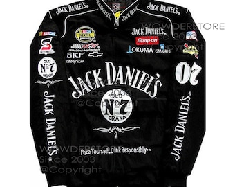 Jack Daniel's Daniels Pit Crew Racing Jacket Motorsport Autosport Vintage Retro Racer Gear Automobile Car Jackets Coat Coats Size M L XL XXL