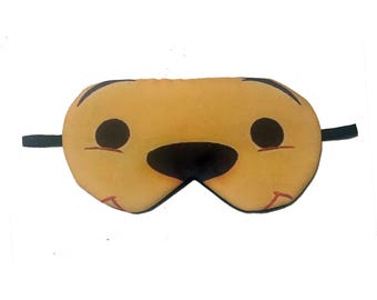 Winnie The Pooh face sleep eye mask blindfold eyes sleeping slumber blindfolds night travel blindfolded masks wear accessory gift present
