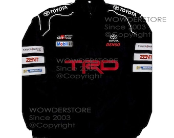 Chaqueta de carreras Toyota Pit Crew Motorsport Autosport Vintage Retro Race Racer Gear Automóvil Traje de coche Chaquetas superiores Abrigo Abrigos Talla M L XL XXL