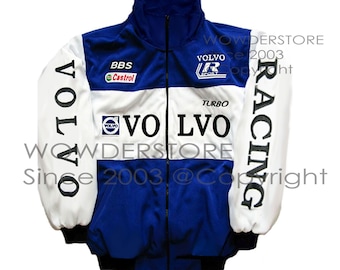 Jaqueta de corrida Volvo Pit Crew, estilo vintage retrô, para pilotos de corrida, macacão automotivo, tamanhos M, G, GG e XGG.