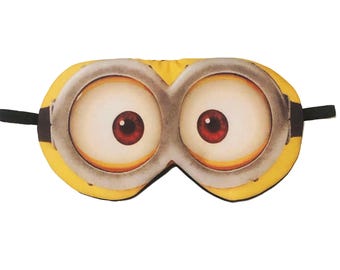 Minion masque de sommeil les yeux bandés dormir sieste yeux masque de sommeil bandeaux nuit voyage spa sain bloc de lumière accessoire accessoires cadeau cadeau