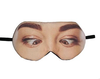 Yeux louches femme visage masque de sommeil bandeau pour dormir dormir les yeux bandés nuit voyage sain bloc de lumière idée accessoire cadeau la présenter