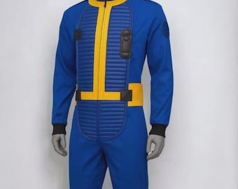 Fallout Vault Suit-cosplay: Vault 33 & 101-jumpsuit met leren riem