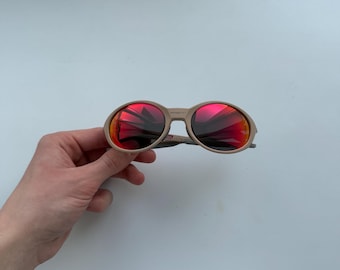 Oakley x Piet Eye Jacket Redux Sunglasses – Matte Bone Frame Red Prizm Lenses Y2K Vintage Sport Shades