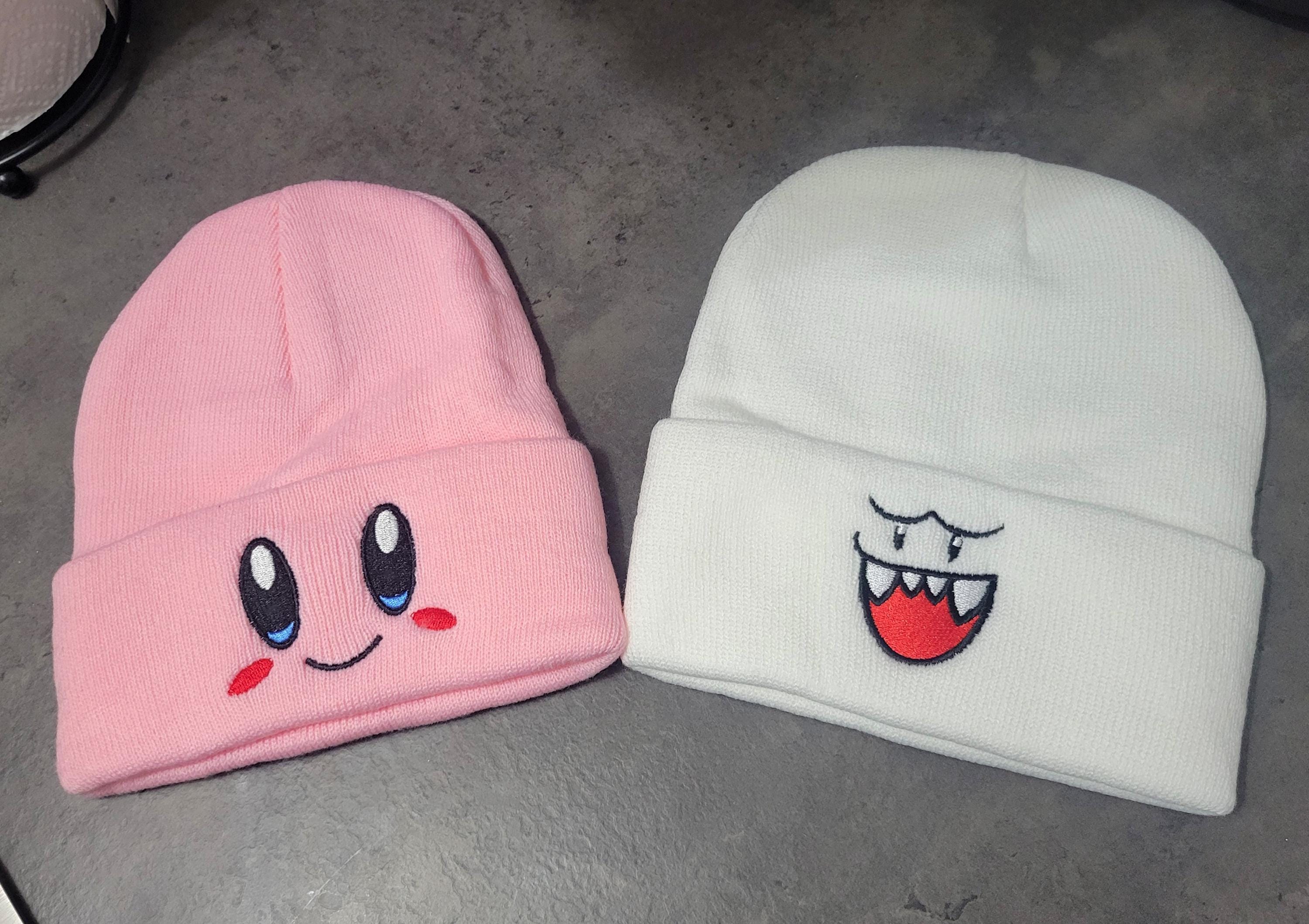 Kirby Beanie Hat Nintendo Retro Vintage Gamer Winter Birthday Christmas Gift Kirby Beanie - Etsy main image 3