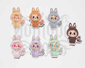 The Monsters LaBaddie Assorted Stickers (Inspired by Labubu)