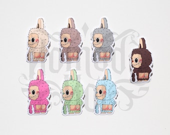 The Monsters LaBuBooty Assorted Stickers (Inspired by Labubu)