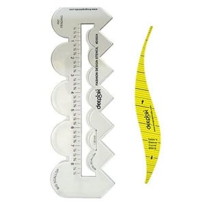 Regla festoneada multiusos / Herramienta para trazar patrones en zigzag y línea recta