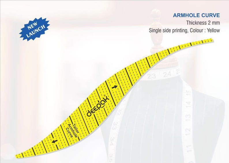 Tailor Pattern Scale Tailor's Multi Purpose Pattern Maker and Arm Hole Curve Scale Combo ...