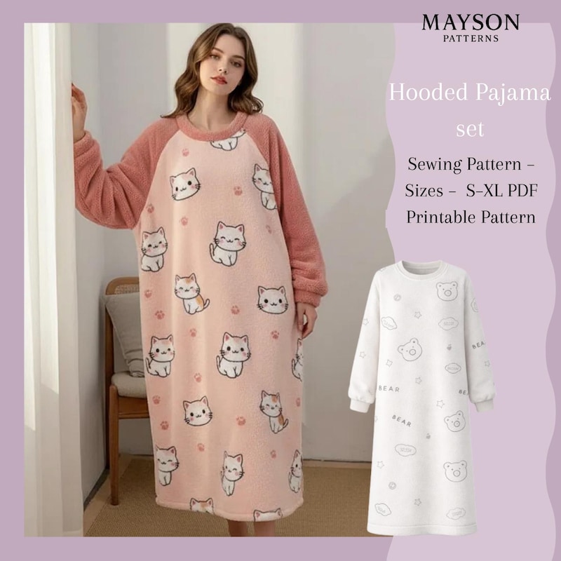 Mccall's Robe Pattern Warm Nightgown Pattern - Etsy