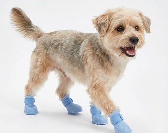 Stivali in gomma impermeabili per cani / Protezioni antiscivolo per zampe di cuccioli (set da 4)