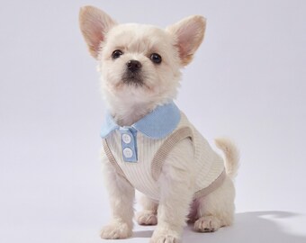 Puppy Summer Outfit | Pet Collar Shirt | Soft Breathable Pet Apparel | Cat & Dog Stylish Clothes