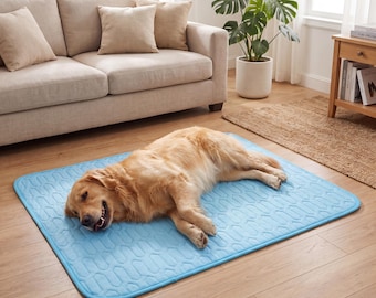 Breathable Dog Summer Mat | Pet Washable Bed Pad | Anti Slip Soft Sleeping Mat for Small Medium Large Pets