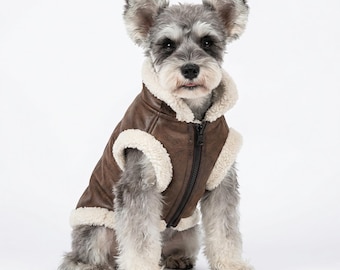 Fleece Dog Jacket | Winter Puppy Coat for Small Dogs & Cats