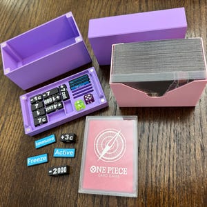 Snapcase Modular Deck Box with Token Tray - Includes leader case, dice, and tokens!