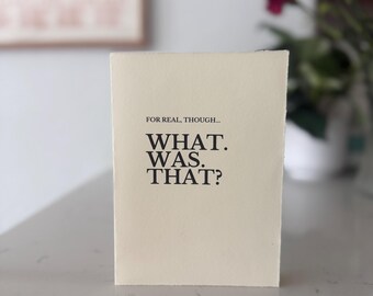 Honest Sympathy Card, Difficult Times Acknowledgment, Grief Support Greeting, Hand-Torn Edges