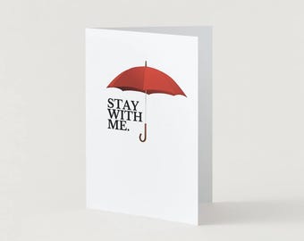 Stay With Me Card | Encouragement Card for Grief, Illness, Loss, Depression & Difficult Days