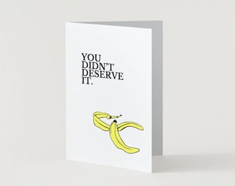 You Didn't Deserve It Card | Sympathy Card for Cancer, Grief, Divorce, Heartbreak & Difficult Times