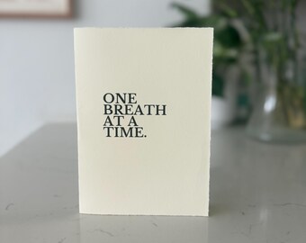 Honest Sympathy Card, Grief Support, Hand-Torn Edges (5" x 7")