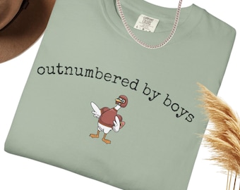 Comfort Colors® Goose Football Player Shirt, Boy Mom Tee