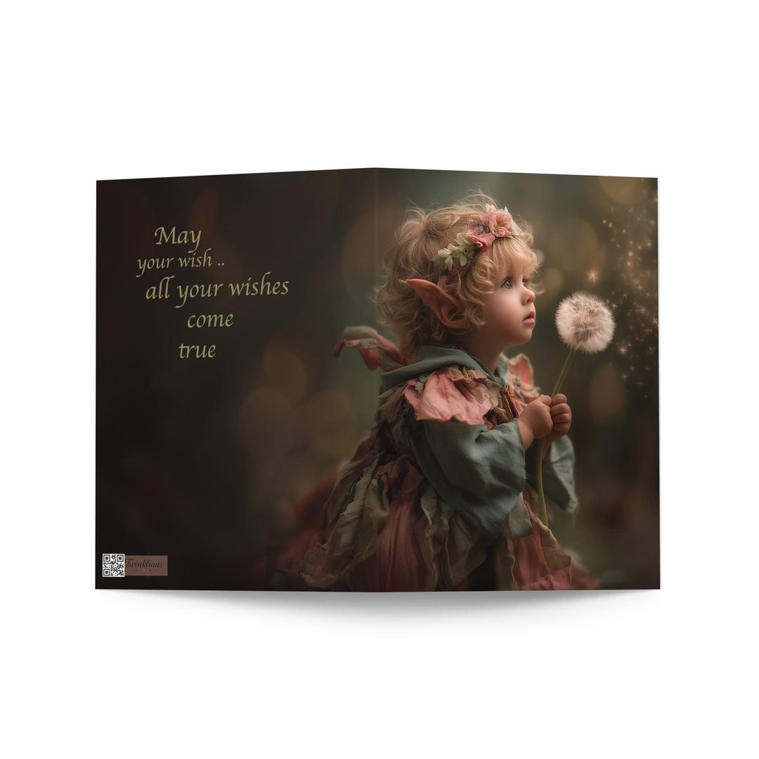 Fairy Birthday Card – May All Your Wishes Come True – Whimsical ...