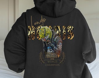 Sudadera con capucha de campeón del mundo Lando Norris, casco Lando Norris, sudadera con capucha McLaren F1, merchandising de McLaren F1, merchandising de Fórmula 1, Norr1s, Lando ha aterrizado