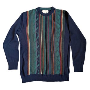 Norm Thompson Vintage Striped Knit Sweater Men's XXL 90s Y2K