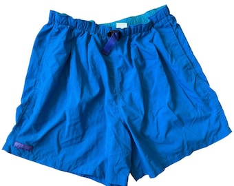 Vintage Columbia Sportswear grote nylon wandelshort met riem