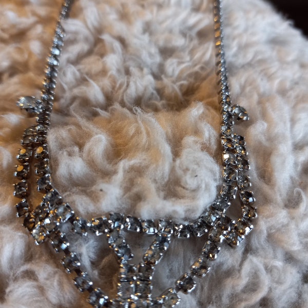 Rhinestone Necklace Princess Style