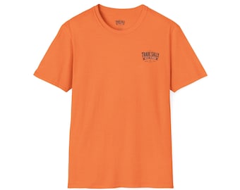 Trade Sally Vintage Logo T-Shirt | Small Chest Print, Orange