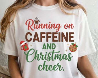Christmas Cheer Coffee PNG, Funny Holiday Design (Digital Download)