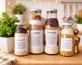 Backmischung im Glas