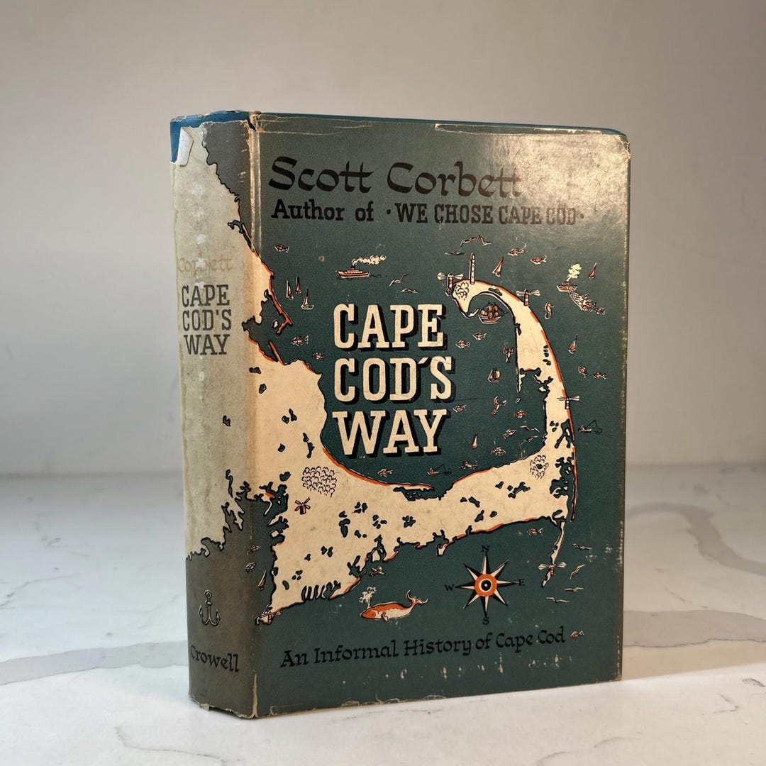 1955 Cape Cod's Way Scott Corbett History HC Dust Jacket Massachusetts ...