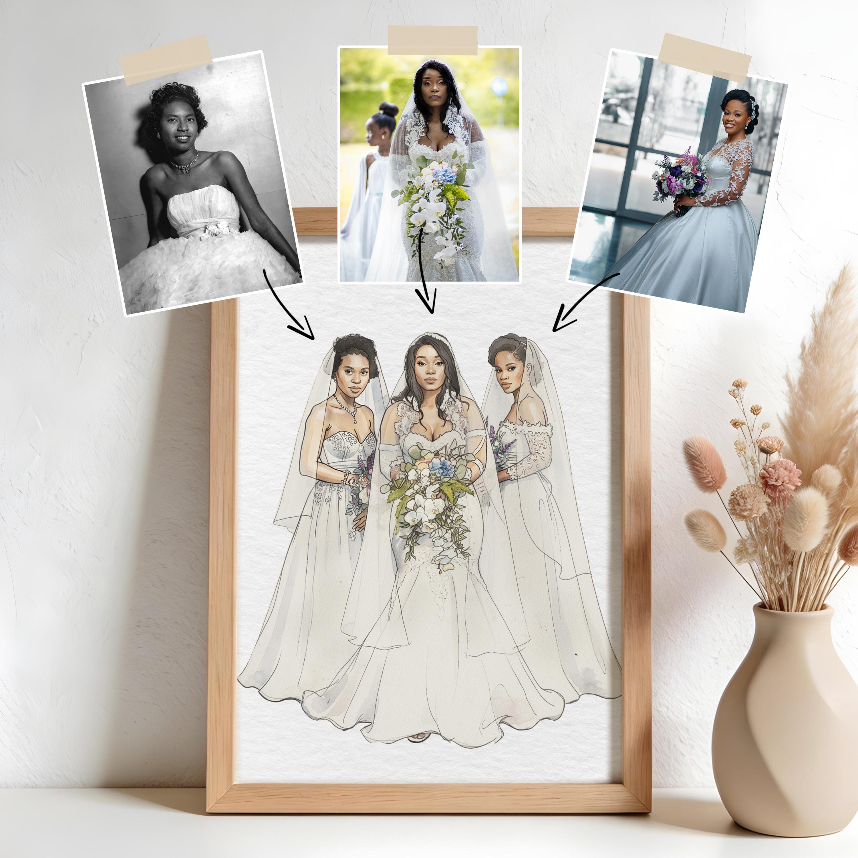 Three Generation Wedding Photo - Etsy Canada