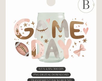 Matchdagspaket! 473 ml muggomslag PNG: UV DTF-design (digital nedladdning)