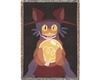 Niko-Inspired Woven Blanket | IOneShot Indie Game Pixel Art Fan Gift Tapestry Throw | Woven in USA