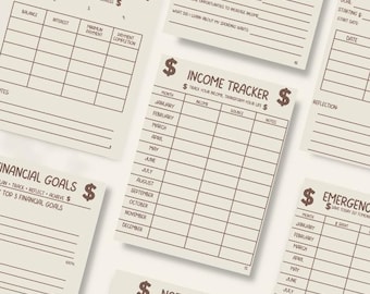 2026 Financial Planner Printable | Budget Binder, Expense Tracker (PDF)