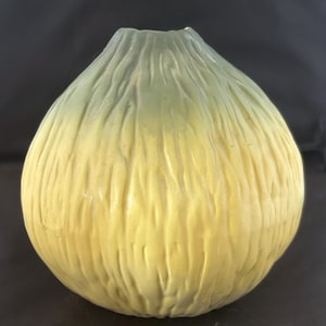 Vintage 1995 Gourd Ceramic Vase by Mann Pottery