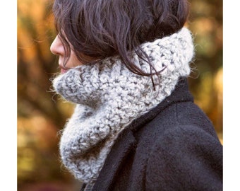 CROCHET PATTERN - City Cowl Chunky Cowl - PDF Instant Download