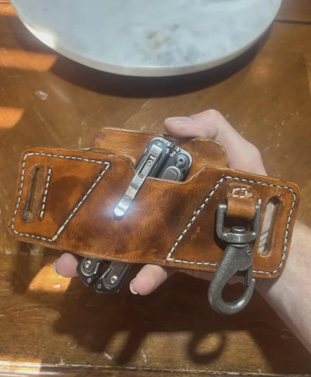 Handmade Leather Sheath for Arc Leatherman With Chain - Etsy