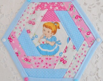 Cute Fabric Coaster/Mugrug