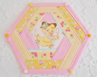 Cute Fabric Coaster/Mugrug