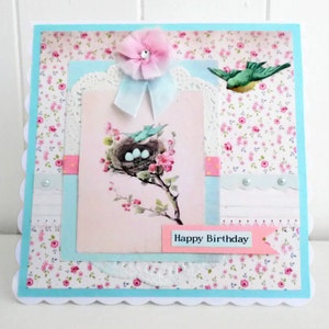 SALE  Spring themed Birthday card