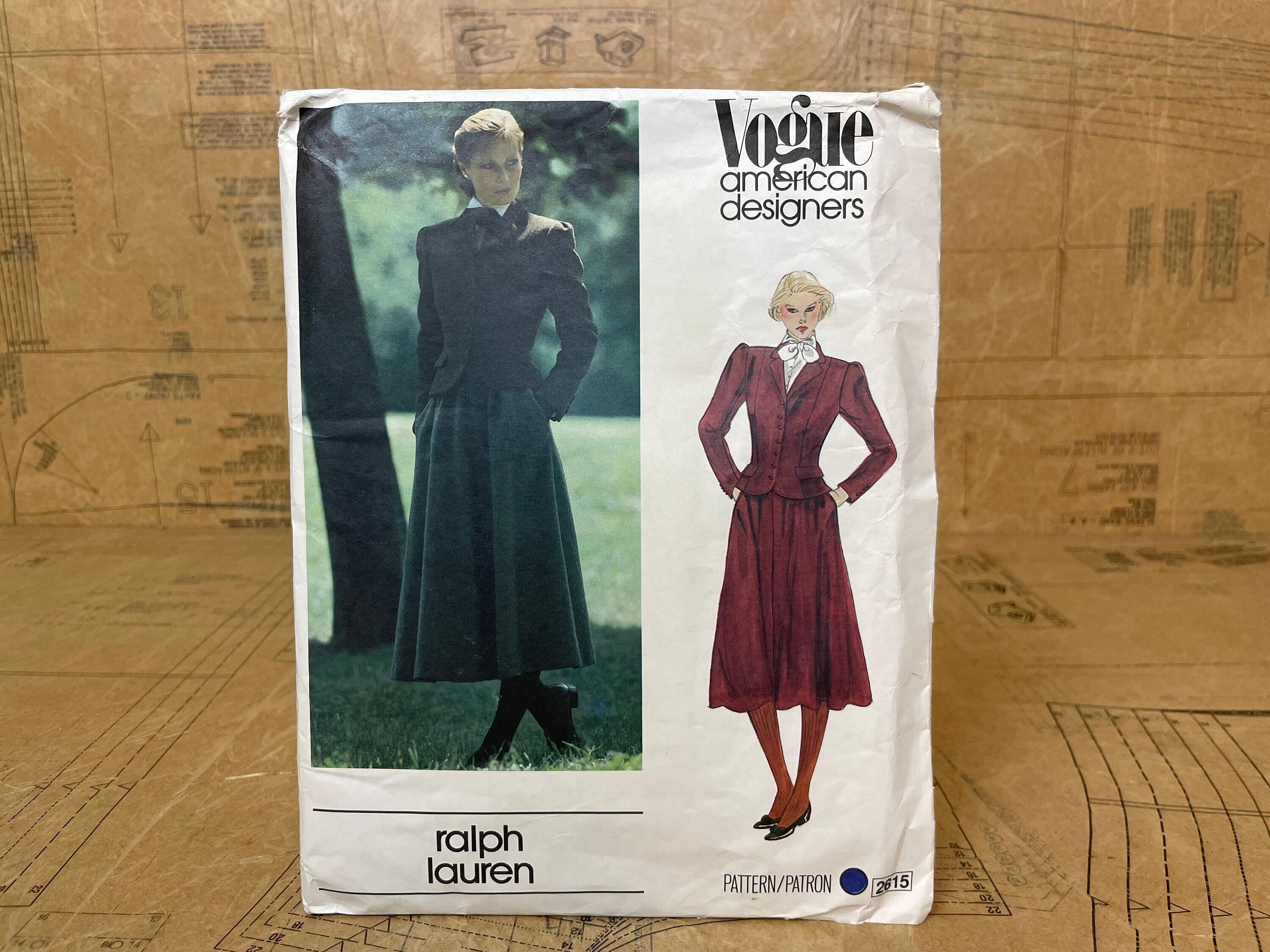Original Ralph Lauren 1980s Sewing Pattern. Uncut. Vogue - Etsy