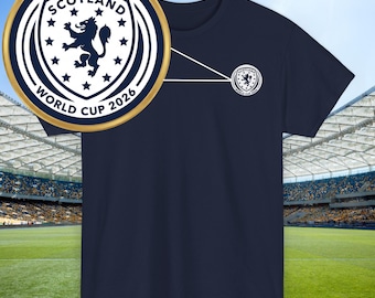 Maglia da calcio della Scozia per i Mondiali 2026, maglietta per tifosi della Scozia, t-shirt per sostenitori del calcio scozzese, maglia per il giorno della partita, maglia da calcio della Scozia
